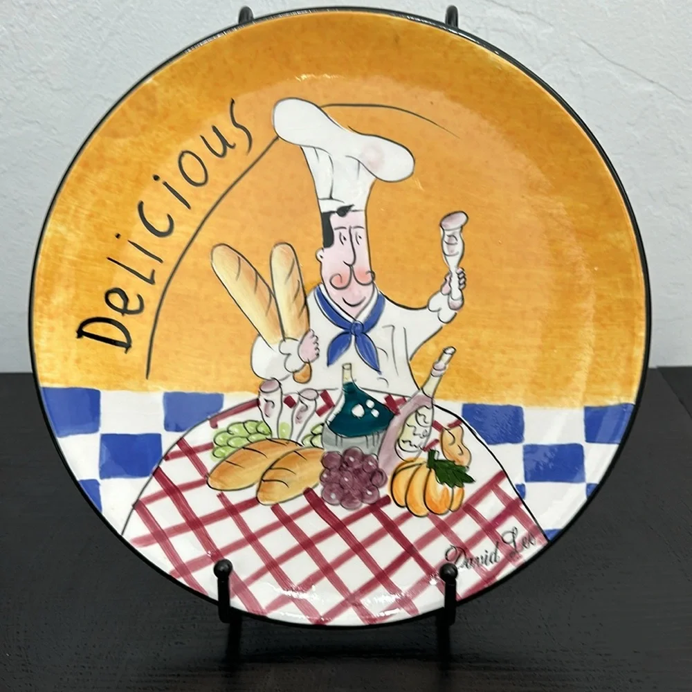 Signed David Lee 10.5” Chef Plate